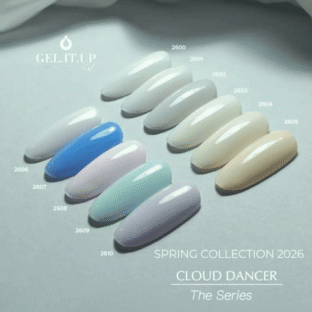 Nouvelle collection : CLOUD DANCER... The Series de GEL.IT.UP. Des vernis UV/LED pastel.