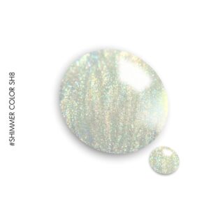 GEL.IT.UP - Vernis semi-permanent Shimmer Color SH8 - 11ml, une teinte champagne irisée.